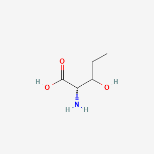 molecular formula C5H11NO3 B2457106 (2S)-2-Amino-3-hydroxypentanoic acid CAS No. 2280-42-4; 34042-00-7