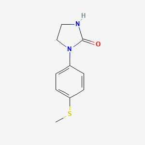 molecular formula C10H12N2OS B2457109 1-[4-(methylsulfanyl)phenyl]tetrahydro-2H-imidazol-2-one CAS No. 1040130-00-4