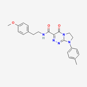 N-(4-methoxyphenethyl)-4-oxo-8-(p-tolyl)-4,6,7,8-tetrahydroimidazo[2,1-c][1,2,4]triazine-3-carboxamide