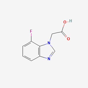 molecular formula C9H7FN2O2 B2457116 (7-fluoro-1H-benzimidazol-1-yl)acetic acid CAS No. 796973-01-8