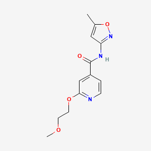 2-(2-methoxyethoxy)-N-(5-methylisoxazol-3-yl)isonicotinamide