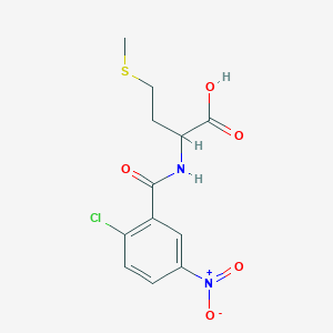 molecular formula C12H13ClN2O5S B2457135 2-[(2-Chloro-5-nitrophenyl)formamido]-4-(methylsulfanyl)butanoic acid CAS No. 1008012-96-1