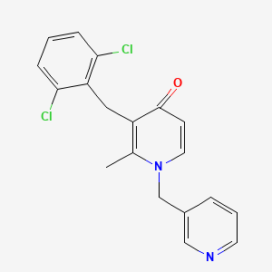 3-(2,6-dichlorobenzyl)-2-methyl-1-(3-pyridinylmethyl)-4(1H)-pyridinone