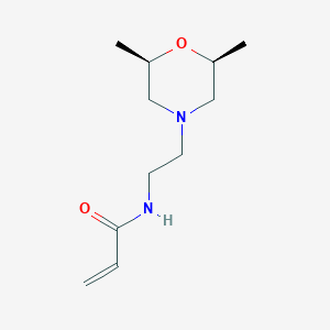 N-[2-[(2R,6S)-2,6-Dimethylmorpholin-4-yl]ethyl]prop-2-enamide