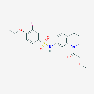 4-ethoxy-3-fluoro-N-(1-(2-methoxyacetyl)-1,2,3,4-tetrahydroquinolin-7-yl)benzenesulfonamide