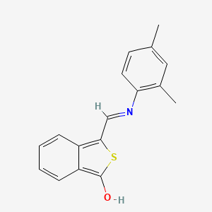 molecular formula C17H15NOS B2457148 3-[(2,4-dimethylanilino)methylene]-2-benzothiophen-1(3H)-one CAS No. 1164490-62-3