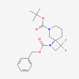 1-Benzyl 6-(tert-butyl) 3,3-difluoro-1,6-diazaspiro[3.5]nonane-1,6-dicarboxylate