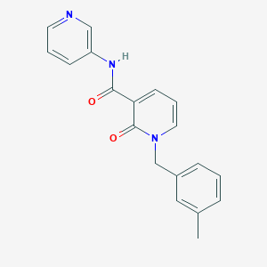1-(3-methylbenzyl)-2-oxo-N-(pyridin-3-yl)-1,2-dihydropyridine-3-carboxamide