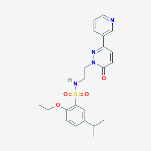 2-ethoxy-5-isopropyl-N-(2-(6-oxo-3-(pyridin-3-yl)pyridazin-1(6H)-yl)ethyl)benzenesulfonamide