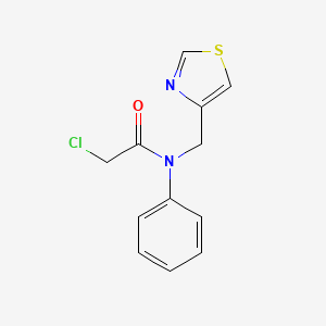 2-Chloro-N-phenyl-N-(1,3-thiazol-4-ylmethyl)acetamide