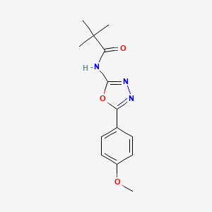 N-(5-(4-methoxyphenyl)-1,3,4-oxadiazol-2-yl)pivalamide