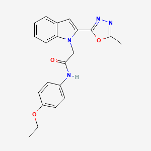 N-(4-ethoxyphenyl)-2-[2-(5-methyl-1,3,4-oxadiazol-2-yl)-1H-indol-1-yl]acetamide