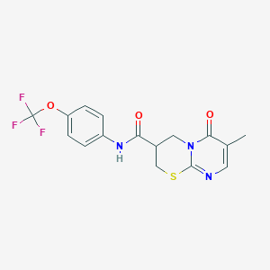 7-methyl-6-oxo-N-(4-(trifluoromethoxy)phenyl)-2,3,4,6-tetrahydropyrimido[2,1-b][1,3]thiazine-3-carboxamide