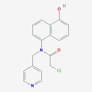 molecular formula C18H15ClN2O2 B2457207 2-Chloro-N-(5-hydroxynaphthalen-1-yl)-N-(pyridin-4-ylmethyl)acetamide CAS No. 1397200-11-1
