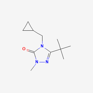 3-tert-butyl-4-(cyclopropylmethyl)-1-methyl-4,5-dihydro-1H-1,2,4-triazol-5-one