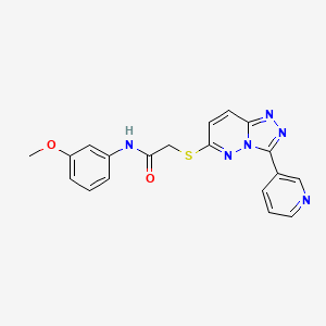 N-(3-methoxyphenyl)-2-[(3-pyridin-3-yl-[1,2,4]triazolo[4,3-b]pyridazin-6-yl)sulfanyl]acetamide