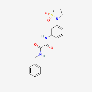 N1-(3-(1,1-dioxidoisothiazolidin-2-yl)phenyl)-N2-(4-methylbenzyl)oxalamide