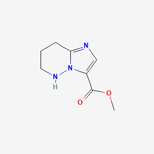 molecular formula C8H11N3O2 B2457258 5,6,7,8-四氢咪唑并[1,2-b]哒嗪-3-羧酸甲酯 CAS No. 2361634-41-3