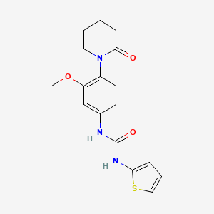 1-(3-Methoxy-4-(2-oxopiperidin-1-yl)phenyl)-3-(thiophen-2-yl)urea