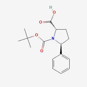 (2S,5S)-1-tert-butoxycarbonyl-5-phenyl-pyrrolidine-2-carboxylic acid