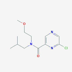 6-chloro-N-(2-methoxyethyl)-N-(2-methylpropyl)pyrazine-2-carboxamide