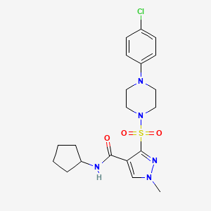 N-(2-chlorophenyl)-2-(2-morpholin-4-ylpyridin-4-yl)-1,3-thiazole-4-carboxamide
