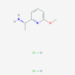molecular formula C8H14Cl2N2O B2457282 (S)-1-(6-Methoxypyridin-2-yl)ethan-1-amine dihydrochloride CAS No. 2490322-81-9