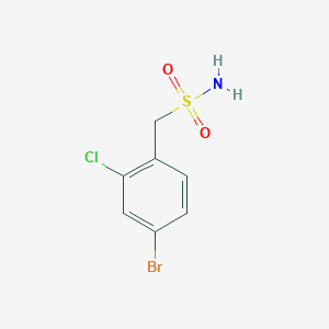 molecular formula C7H7BrClNO2S B2457284 (4-Bromo-2-chlorophenyl)methanesulfonamide CAS No. 1565953-64-1