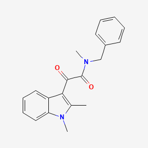 molecular formula C20H20N2O2 B2457295 N-benzyl-2-(1,2-dimethyl-1H-indol-3-yl)-N-methyl-2-oxoacetamide CAS No. 862813-86-3