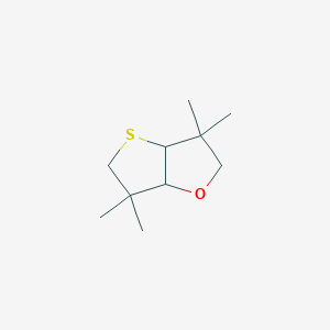 molecular formula C10H18OS B024573 Thieno[3,2-b]furan, hexahydro-3,3,6,6-tetramethyl- CAS No. 19803-12-4