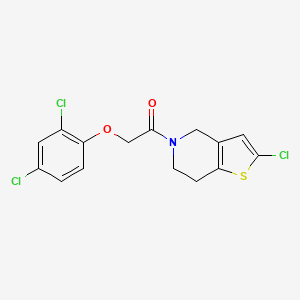 1-(2-chloro-6,7-dihydrothieno[3,2-c]pyridin-5(4H)-yl)-2-(2,4-dichlorophenoxy)ethanone