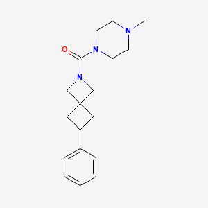 (4-Methylpiperazin-1-yl)-(6-phenyl-2-azaspiro[3.3]heptan-2-yl)methanone