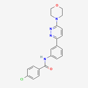 4-chloro-N-(3-(6-morpholinopyridazin-3-yl)phenyl)benzamide