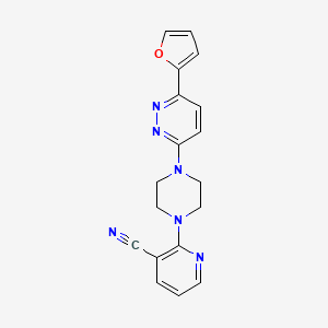 2-[4-[6-(Furan-2-yl)pyridazin-3-yl]piperazin-1-yl]pyridine-3-carbonitrile