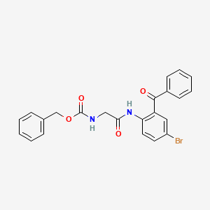 [(2-Benzoyl-4-bromo-phenylcarbamoyl)-methyl]-carbamic acid benzyl ester