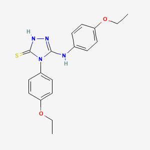 3-(4-ethoxyanilino)-4-(4-ethoxyphenyl)-1H-1,2,4-triazole-5-thione