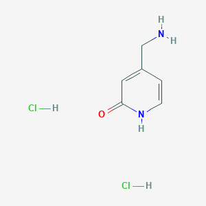 4-(aminomethyl)-1H-pyridin-2-one;dihydrochloride