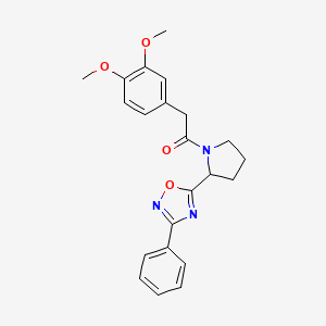 5-{1-[(3,4-Dimethoxyphenyl)acetyl]pyrrolidin-2-yl}-3-phenyl-1,2,4-oxadiazole