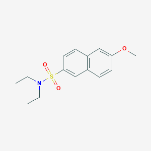 molecular formula C15H19NO3S B245735 N,N-diethyl-6-methoxynaphthalene-2-sulfonamide 