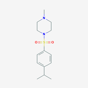 molecular formula C14H22N2O2S B245736 1-[(4-Isopropylphenyl)sulfonyl]-4-methylpiperazine 