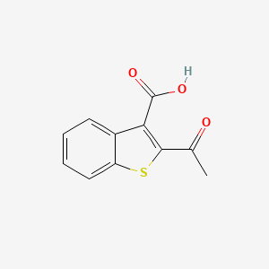 molecular formula C11H8O3S B2457360 2-乙酰-1-苯并噻吩-3-羧酸 CAS No. 573722-47-1