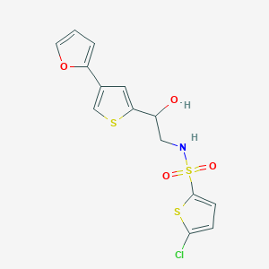 5-chloro-N-{2-[4-(furan-2-yl)thiophen-2-yl]-2-hydroxyethyl}thiophene-2-sulfonamide