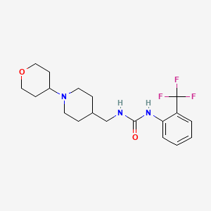 1-((1-(tetrahydro-2H-pyran-4-yl)piperidin-4-yl)methyl)-3-(2-(trifluoromethyl)phenyl)urea