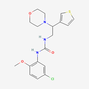 1-(5-Chloro-2-methoxyphenyl)-3-(2-morpholino-2-(thiophen-3-yl)ethyl)urea