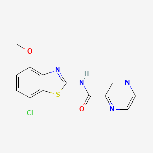 N-(7-chloro-4-methoxybenzo[d]thiazol-2-yl)pyrazine-2-carboxamide