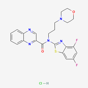N-(4,6-difluorobenzo[d]thiazol-2-yl)-N-(3-morpholinopropyl)quinoxaline-2-carboxamide hydrochloride