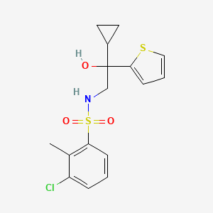 3-chloro-N-(2-cyclopropyl-2-hydroxy-2-(thiophen-2-yl)ethyl)-2-methylbenzenesulfonamide