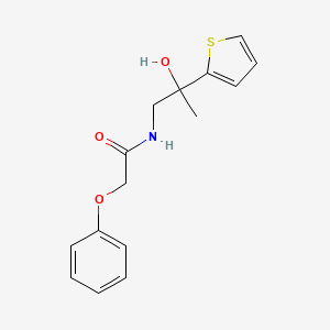 molecular formula C15H17NO3S B2457393 N-(2-hydroxy-2-(thiophen-2-yl)propyl)-2-phenoxyacetamide CAS No. 1351587-16-0