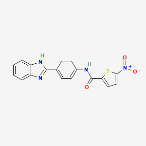 N-[4-(1H-benzimidazol-2-yl)phenyl]-5-nitrothiophene-2-carboxamide
