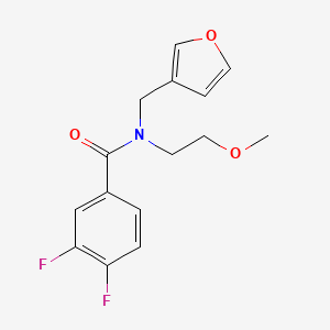 3,4-difluoro-N-(furan-3-ylmethyl)-N-(2-methoxyethyl)benzamide